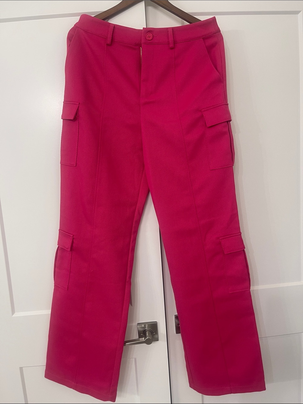 Lovers + Friends Hot Pink Cargo Pants